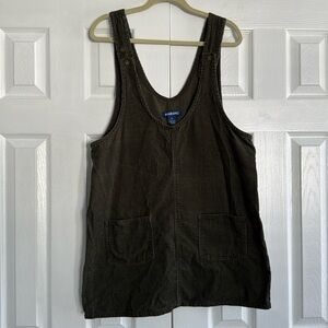 Green corduroy dress — size XL